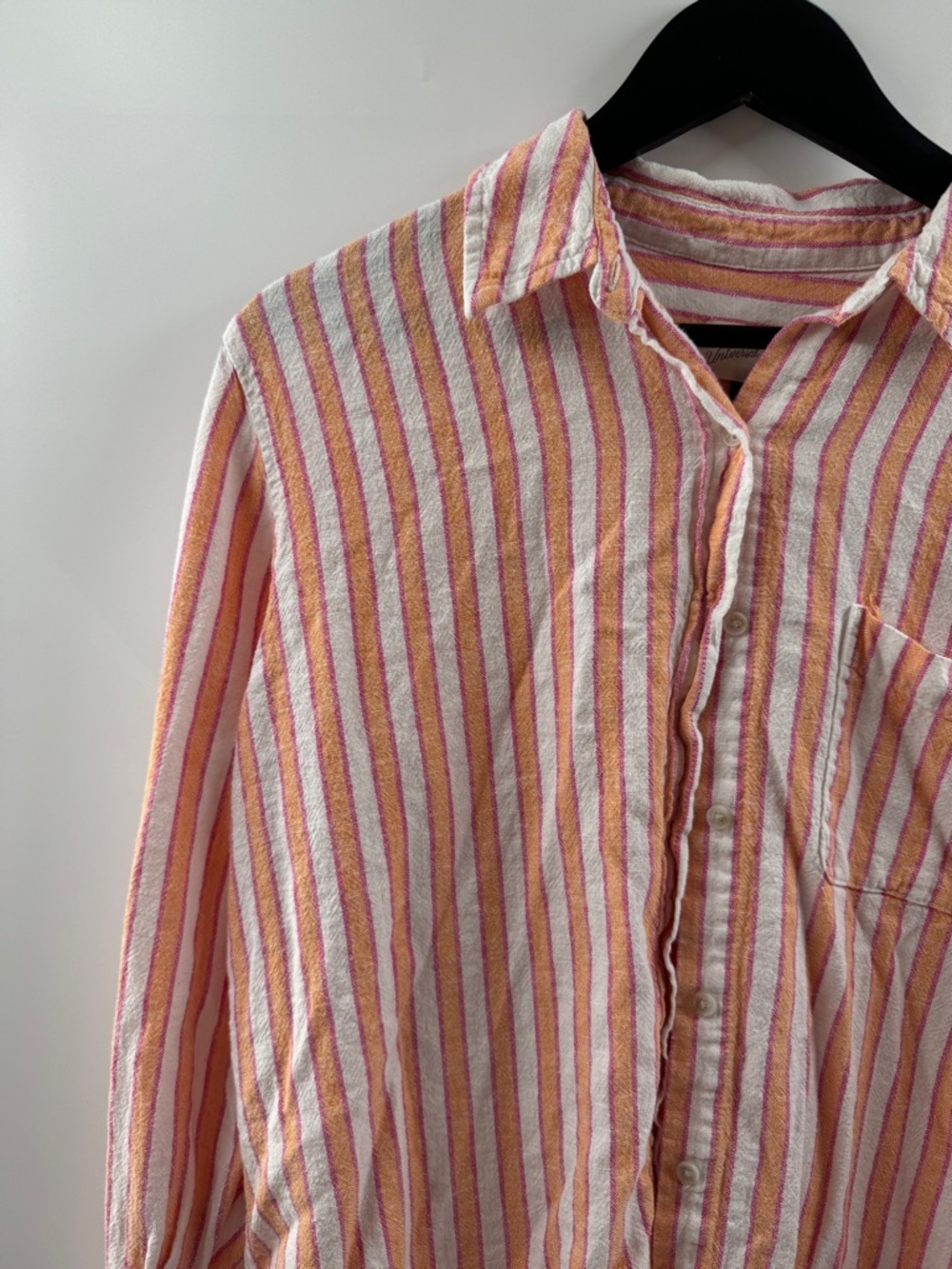 Universal Thread Striped Linen Blend Button Up – Women’s Medium - Picture 2 of 7